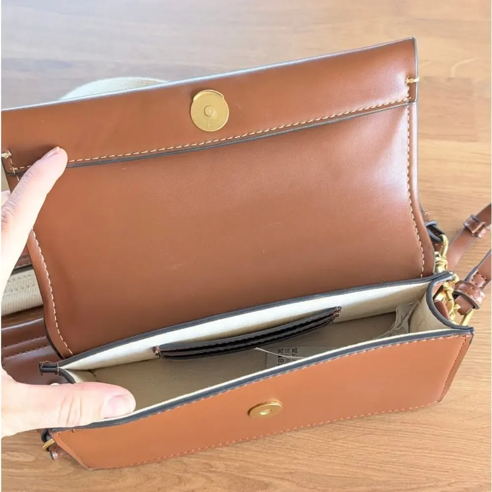 Zara 6587/310 Trendy Brown Faux Leather Mini Bag Shoulder Strap - Picture 7 of 11